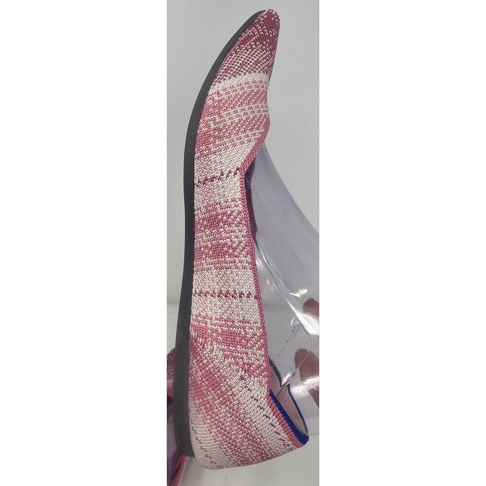 Rothy’s The Point Pink Plaid Limited Edition Breast Cancer Slip On Flats Size 8 - Picture 6 of 13